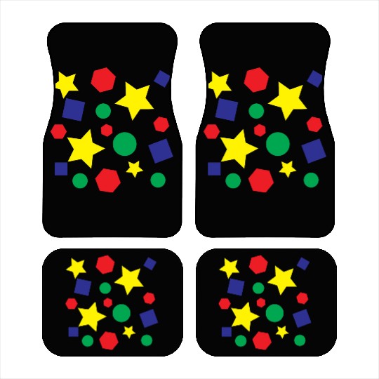 Car Mats Includes patterns multi-colored