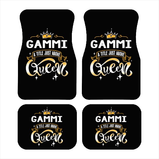 Gammi Title Above Queen For Grandma Car Mats