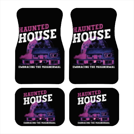 Horror Paranormal Haunted House Spooky Halloween Car Mats