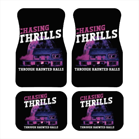 Horror Paranormal Haunted House Spooky Halloween Car Mats