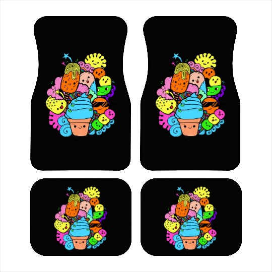 Multi Colorful Sweet Gang Car Mats