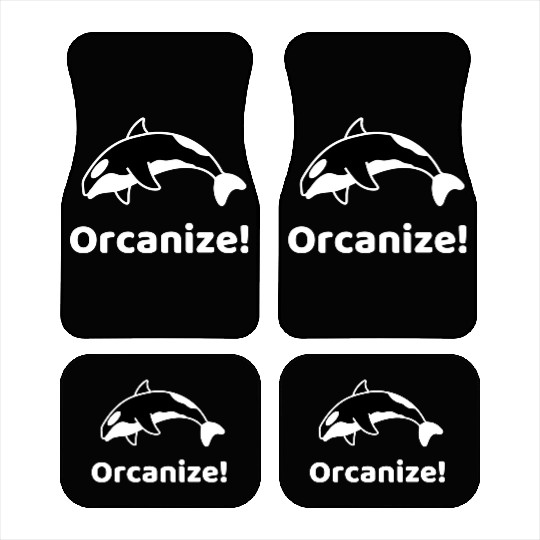 Orcanize Funny Team Orca Killer Whale Lover Gift Car Mats