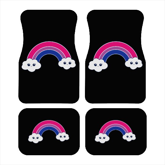 bi rainbow bisexual pride lgbtq kawaii csd Car Mats