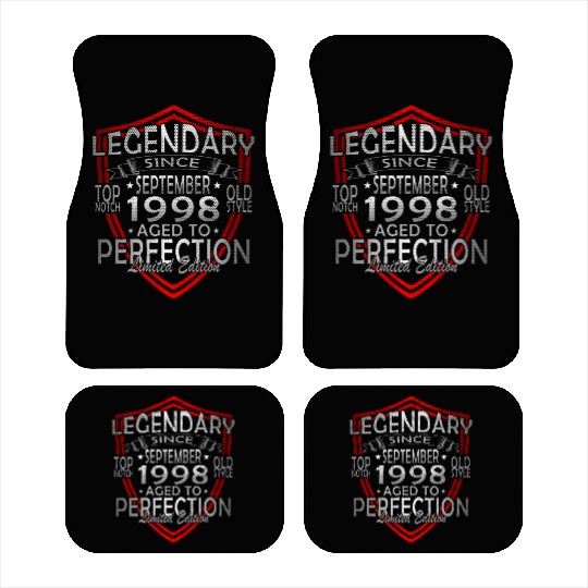 september 1998 Anniversary september 1998 septembe Car Mats
