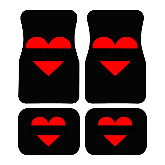 Heart I love my mummy Car Mats