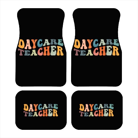 Groovy Daycare Teacher Provider Childcare Car Mats