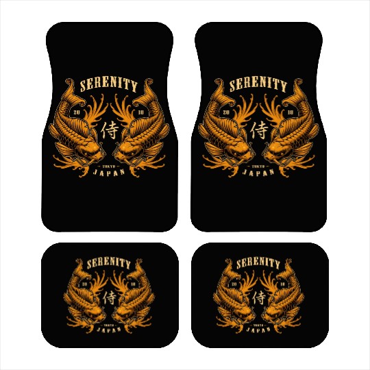 Double Pisces Serenity Koi Car Mats
