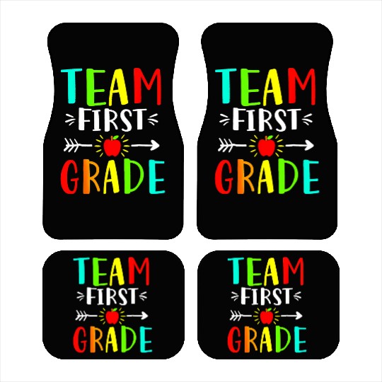 Team First Grade Student Teacher Team Funny Back Car Mats