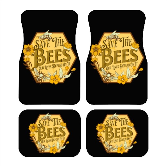 Honey Bee Beekeeping Save The Bees Car Mats