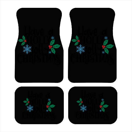 Holly Jolly Christmas Car Mats