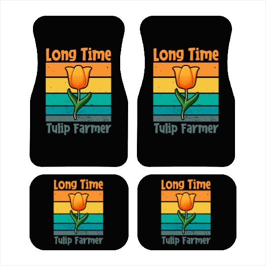 Tulip Gardening Farmer Car Mats
