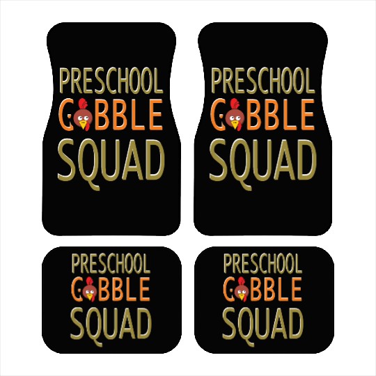 Preschool Gobble Squad Car Mats