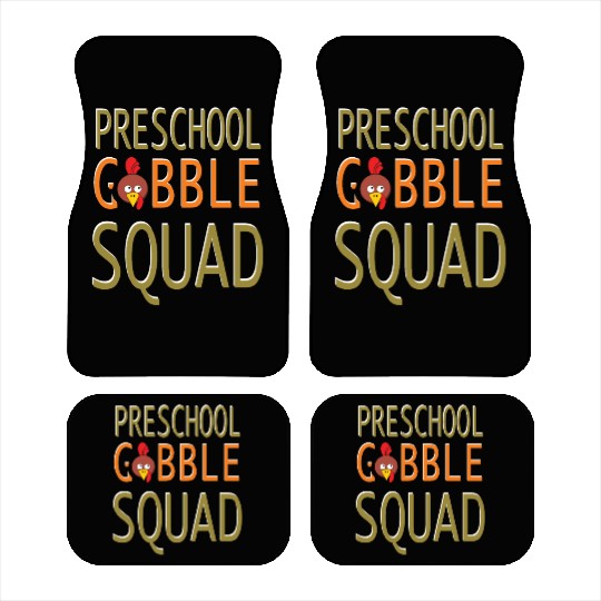 Preschool Gobble Squad Car Mats