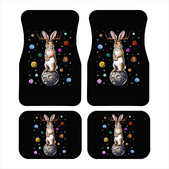 Jackalope Rabbit Car Mats
