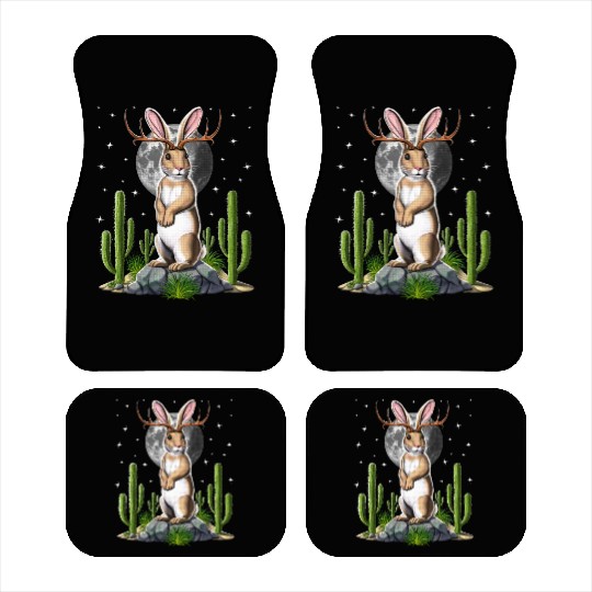 Jackalope Rabbit Car Mats