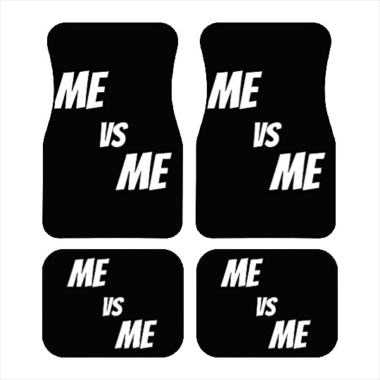 Me vs Me (white) Car Mats