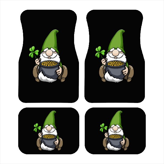 Pot of Gold Gnome Car Mats