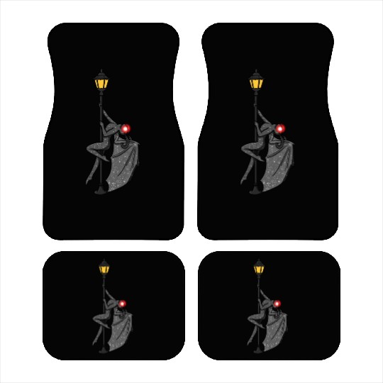 Mothman Pole Dancing On A Street Lamp Funny Car Mats