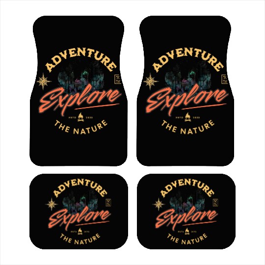Adventure Explore The Nature Graphic Car Mats