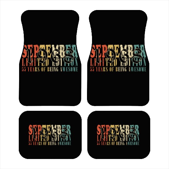 september 1968 Anniversary september 1968 septembe Car Mats