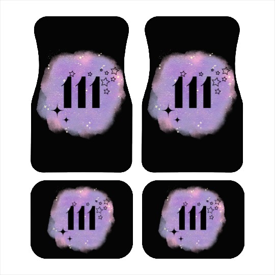 Angel Number 111 Numerology Lilac Car Mats