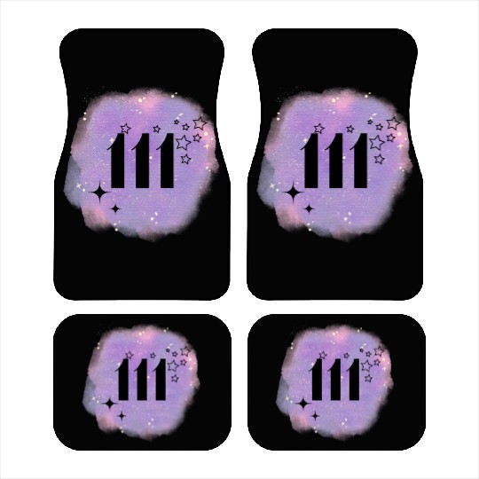 Angel Number 111 Numerology Lilac Car Mats
