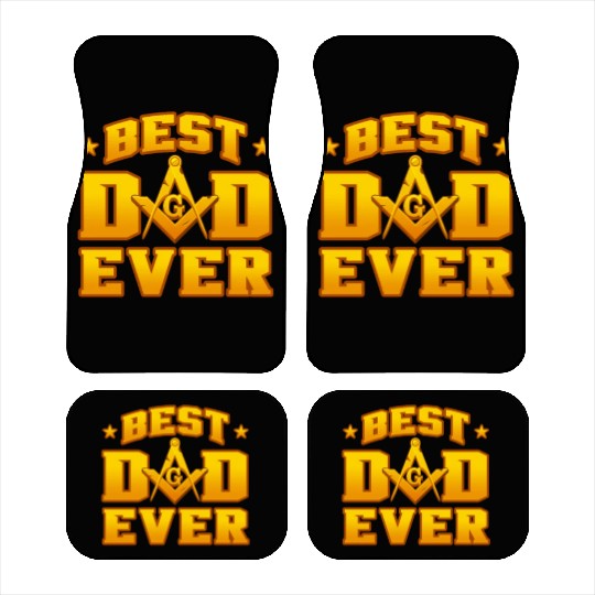 Best Dad Ever Freemason Car Mats