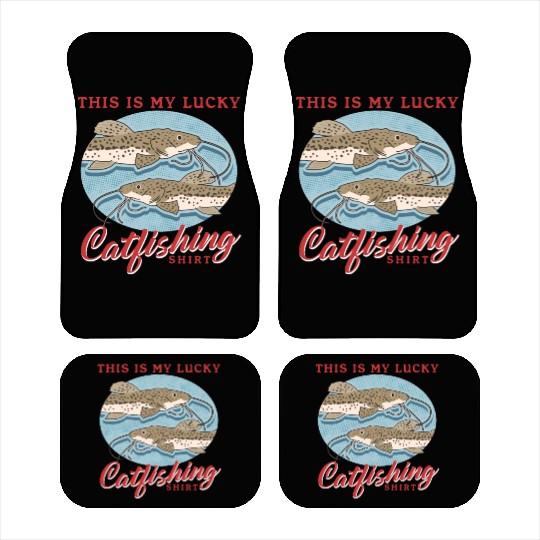 Catfish Fishing Lucky Catfishing Car Mats
