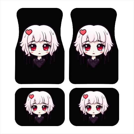 "Kawaii Sad Girls Club" by ART1SAN Car Mats