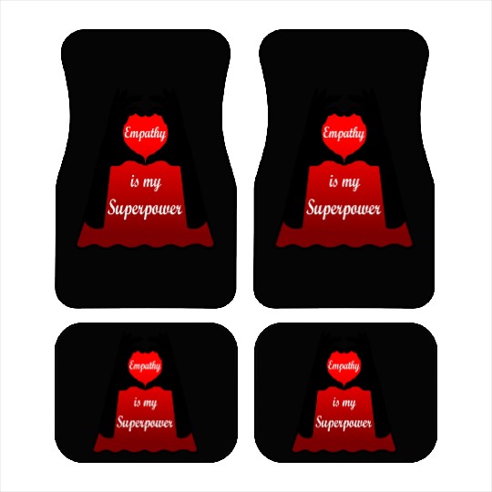 Empathy is my Superpower Cape Car Mats