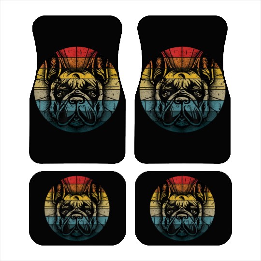 French Bulldog Gift Frenchie Dog Lover Dogfather Car Mats
