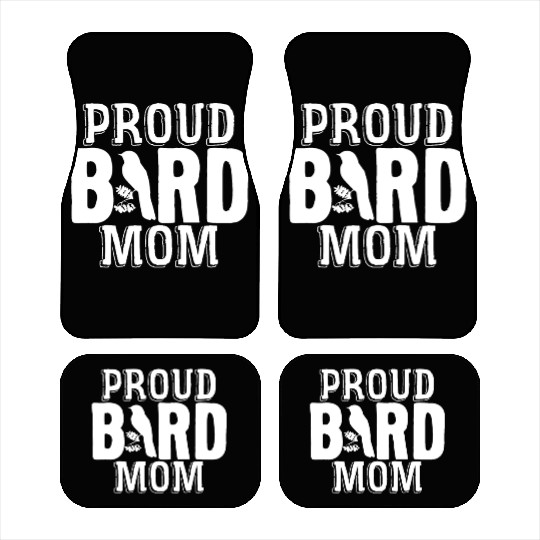 Bird Mom Birds Love Budgie Sparrow Heron Parrot Car Mats