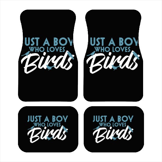 Bird Budgie Boy Avian Love Robin Heron Hummingbird Car Mats