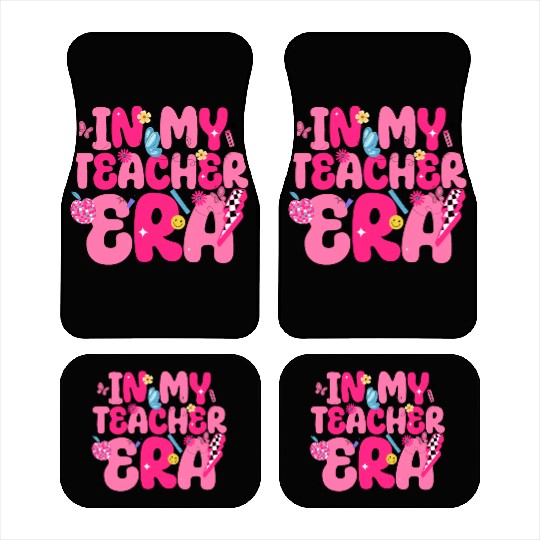 In My Teacher Era Best Teacher Appreciation Retro Car Mats