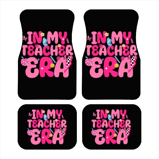 In My Teacher Era Best Teacher Appreciation Retro Car Mats
