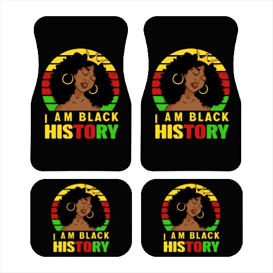 I Am Black History Month African American For Car Mats