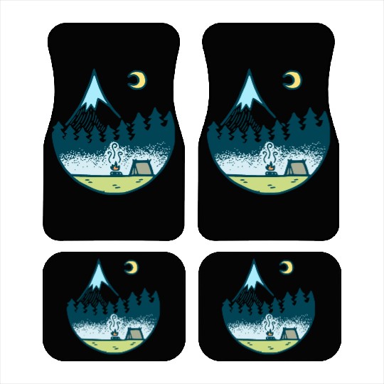 Keep It Simple (Camping At Night) Car Mats