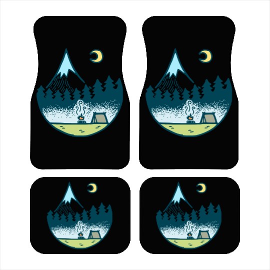 Keep It Simple (Camping At Night) Car Mats