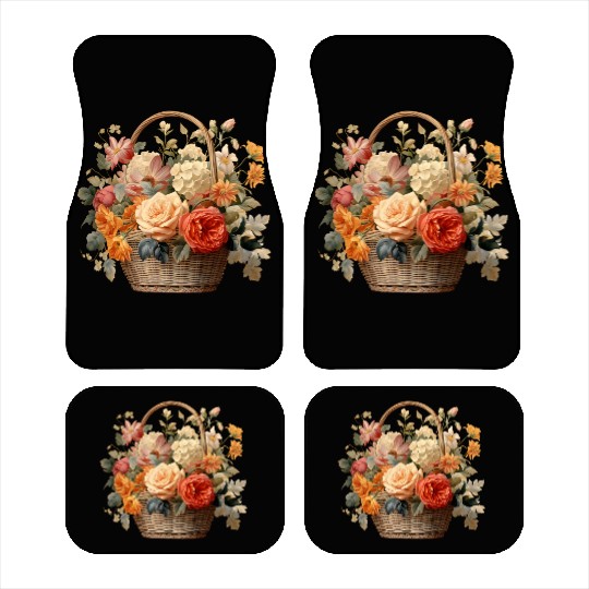 Wild Flowers Car Mats Design - Funny gift