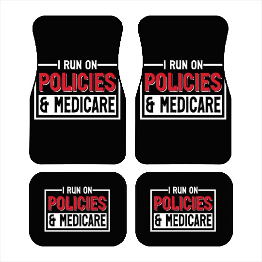 Funny Medical Insurance Agent Broker Car Mats