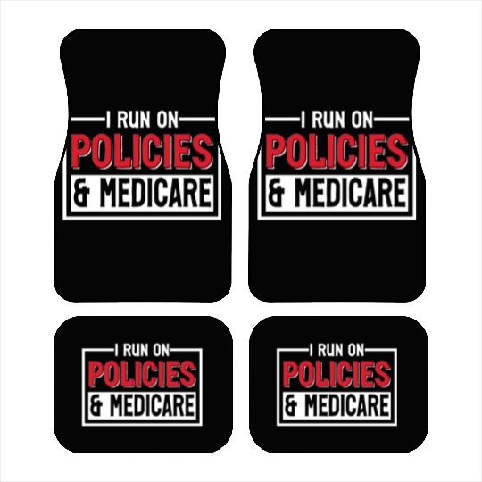 Funny Medical Insurance Agent Broker Car Mats