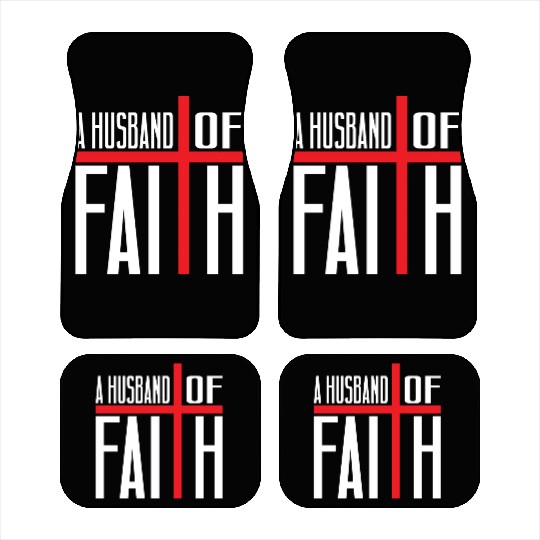 Husband Of Faith Love Jesus Christian Christmas Car Mats