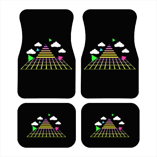 Game 8-bit pixel retro style 90s. Car Mats
