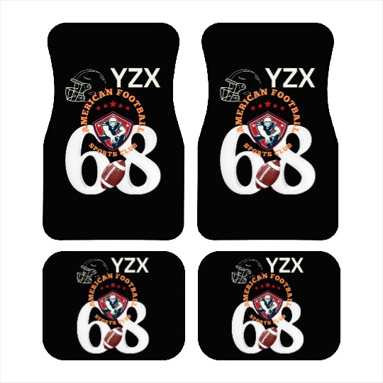 American football sports club Car Mats