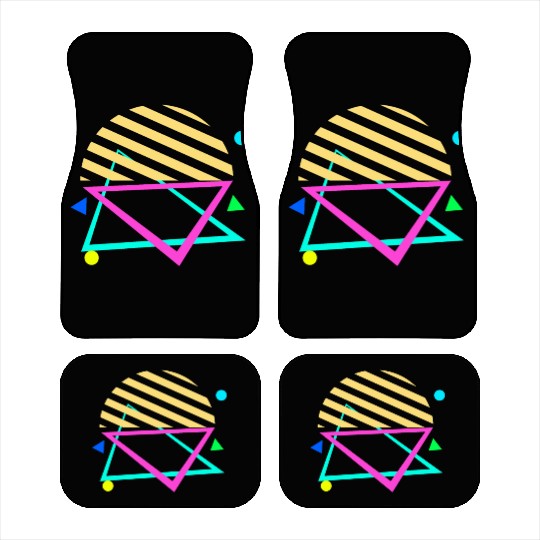 Retro sunset style 80s Car Mats