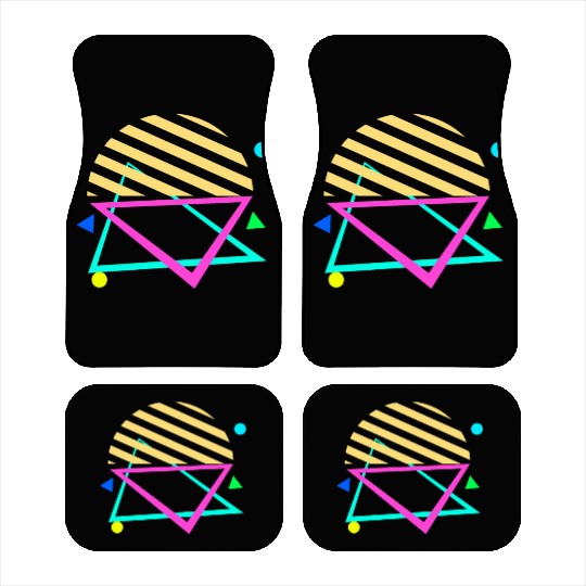 Retro sunset style 80s Car Mats