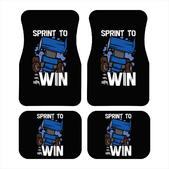 Sprint Car Mom Dirt Track Racing Racing Race Day Car Mats