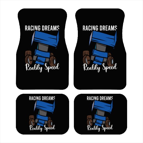 Sprint Car Mom Dirt Track Racing Racing Race Day Car Mats