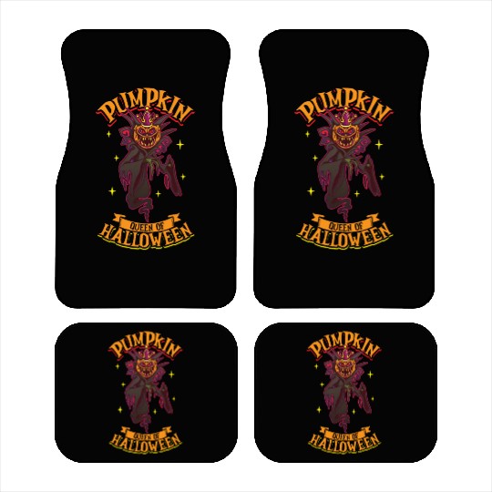 Scary Pumpkin Halloween Costume Autumn Fall Gift Car Mats