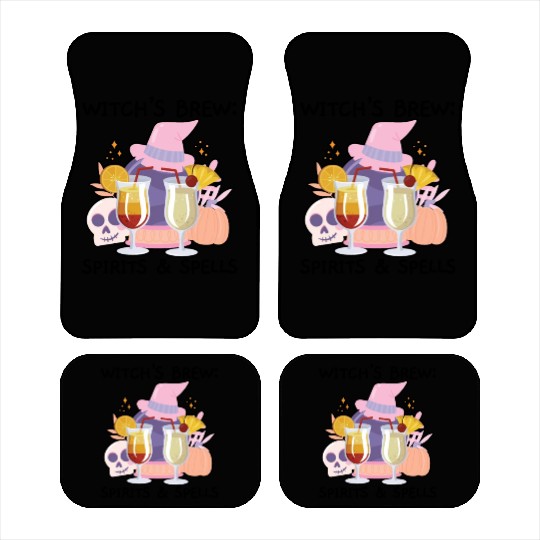 Witch's Brew: Spirits & Spells Bartender Halloween Car Mats